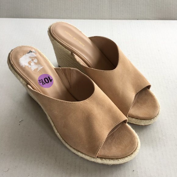 NEW Stuart Weitzman Wonda Suede Espadrilles Wedge - Picture 3 of 7